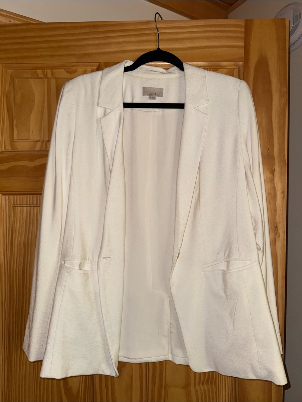 LOFT White Open-Front Women's Blazer Jacket